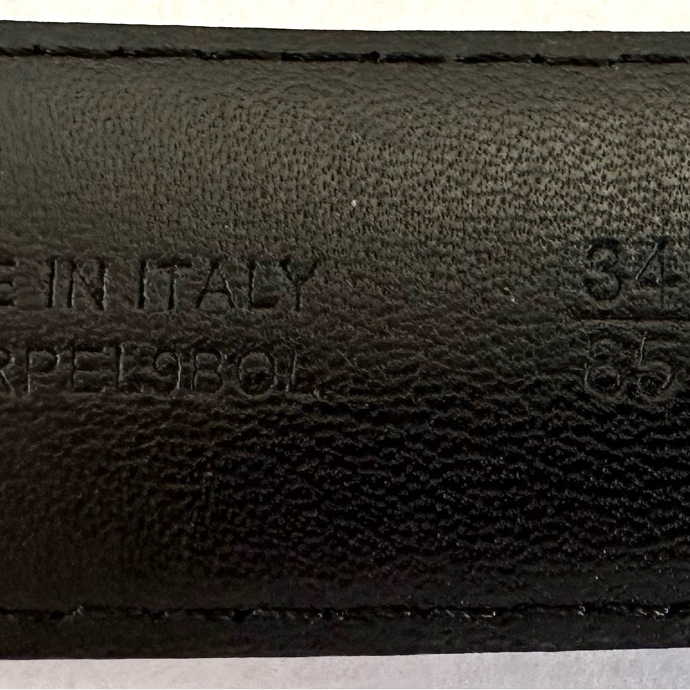 Womens Burberry Canvas/Leather Belt with Silver Buckle - Picture 12 of 15
